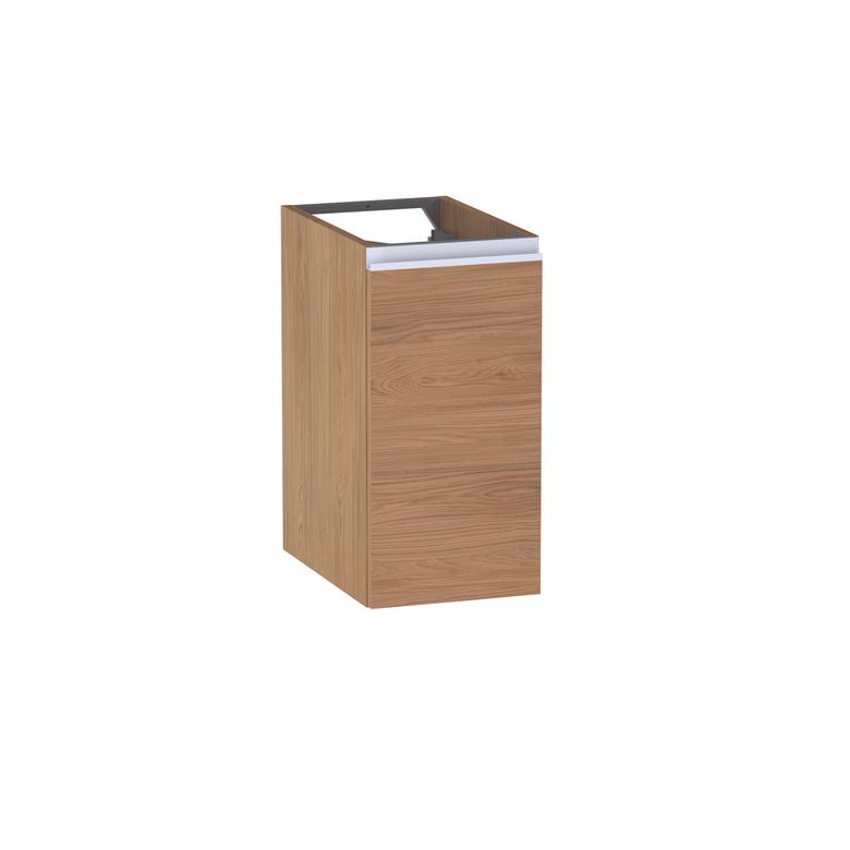 Meuble complément sous-vasque, H.60 cm, 1 porte, décor naturel FORMEO