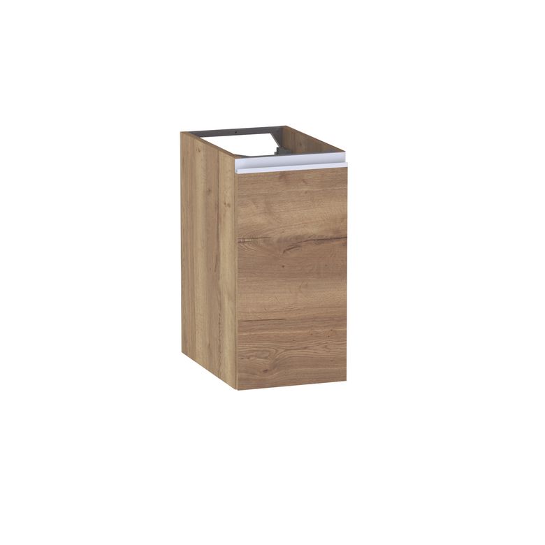Meuble complément sous-vasque, H.60 cm, 1 porte, décor naturel FORMEO