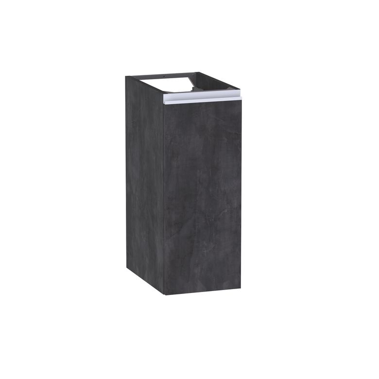 Meuble complément sous-vasque, H.75 cm, 1 porte, décor naturel FORMEO