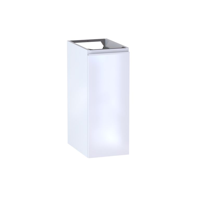 Meuble complément sous-vasque, H.75 cm, 1 porte, décor verni laqué FORMEO