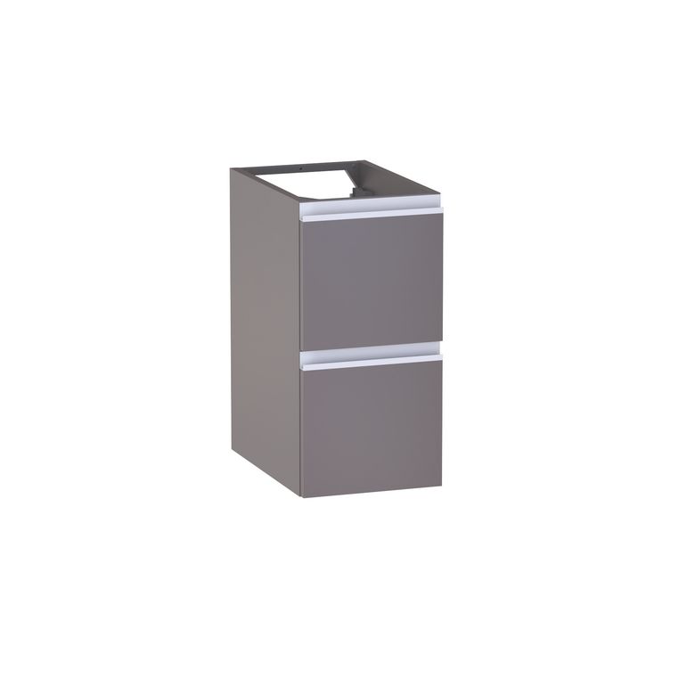 Meuble complément sous-vasque, 2 tiroirs, décor verni laqué FORMEO