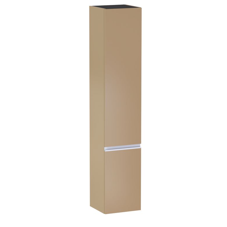 Colonne de salle de bains L.35 cm, 2 portes, décor verni laqué FORMEO