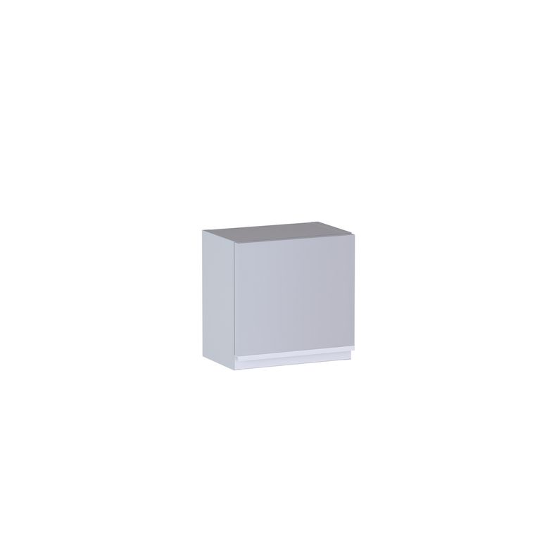 Meuble haut de salle de bains H.30 cm, 1 porte, décor verni laqué FORMEO
