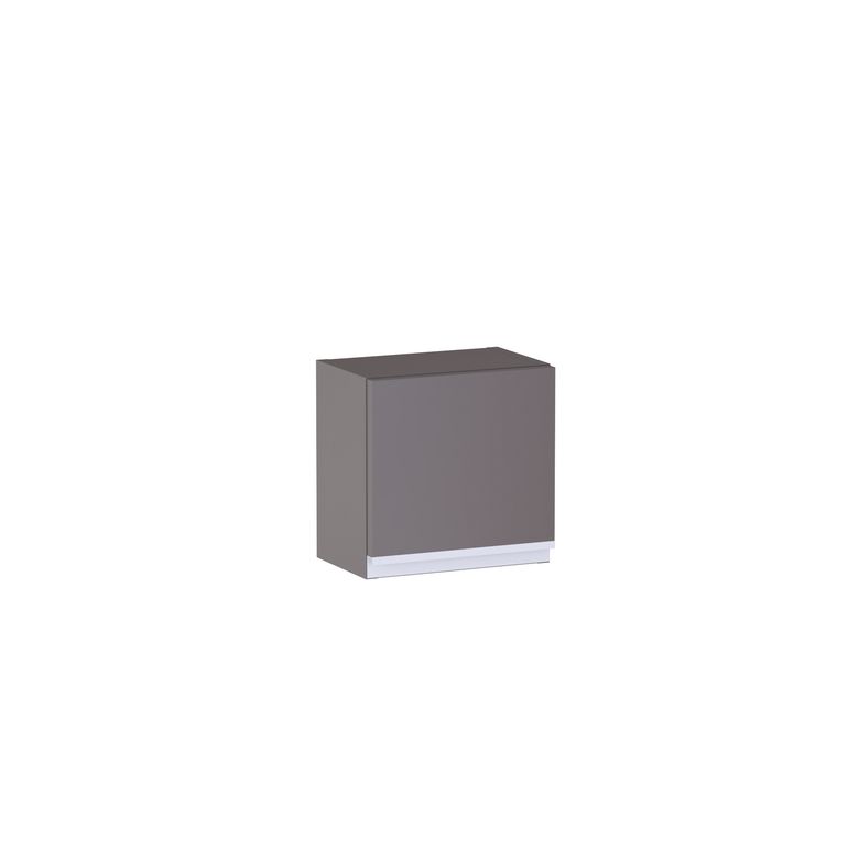 Meuble haut de salle de bains H.30 cm, 1 porte, décor verni laqué FORMEO