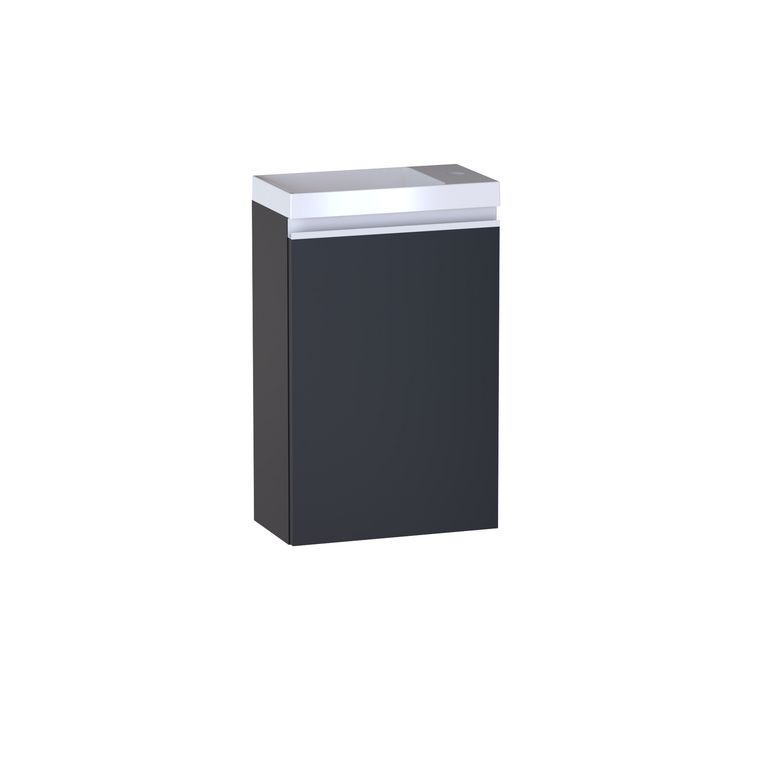 Lave main 1 porte Formeo bleu profond P/bla H60xL40xP22 D Main Image