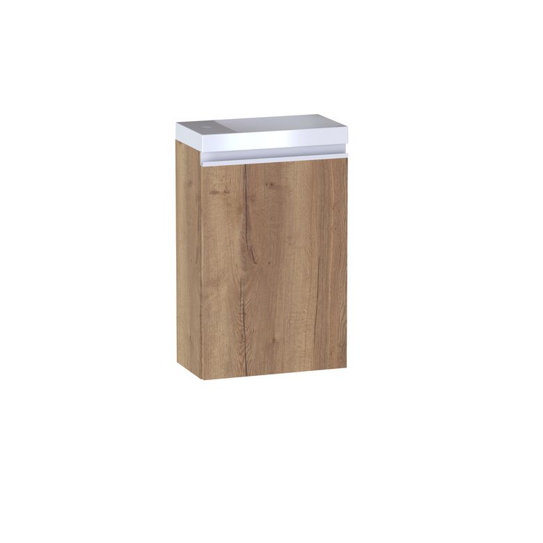 Meuble lave-mains L.40 cm, décor naturel FORMEO