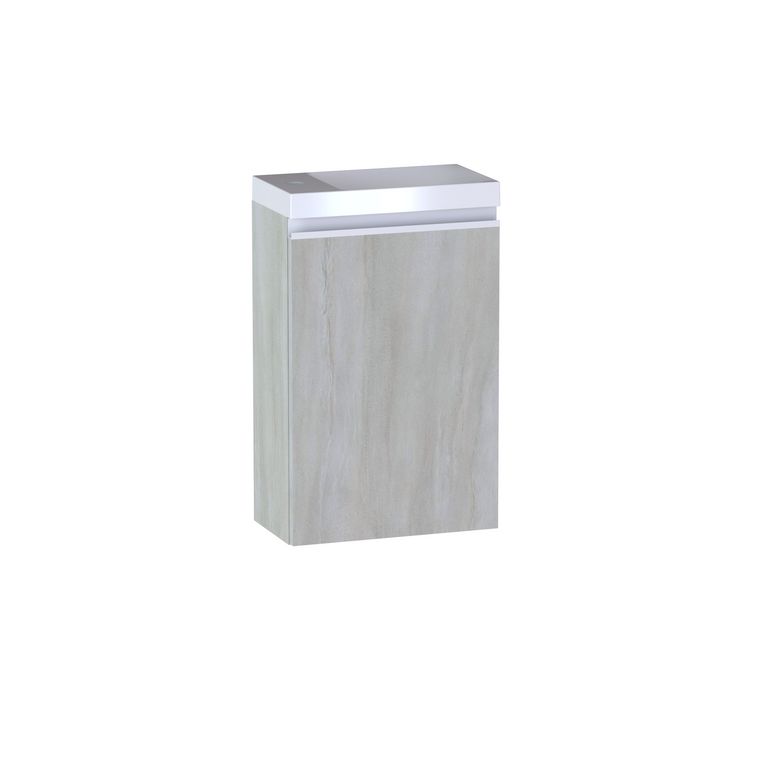 Lave main 1 porte Formeo travertin P/bla H60xL40xP22 G Main Image