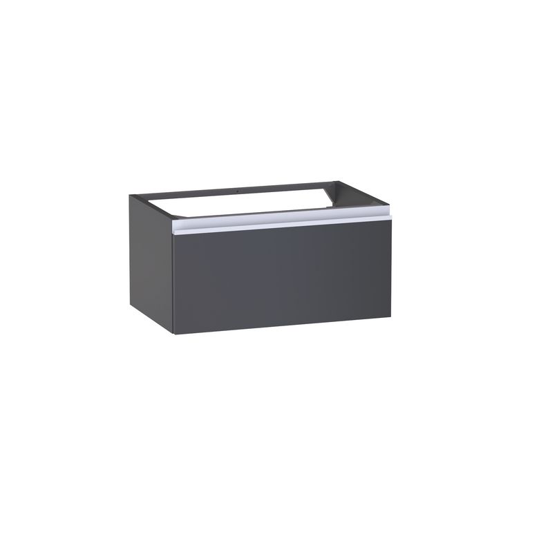Meuble sous-vasque gain de place L.60 cm, 1 tiroir, décor uni FORMEO
