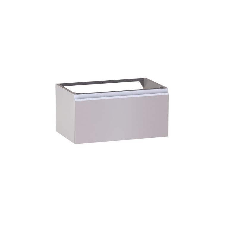 Meuble sous-vasque gain de place L.60 cm, 1 tiroir, décor uni FORMEO