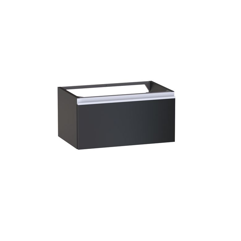 Sous vasque 1 tiroir gain de place Formeo noir mat P/bla H30xL60xP38.5 Main Image