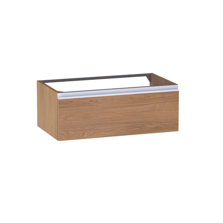 Meuble sous-vasque L.80 cm, 1 tiroir, décor naturel FORMEO