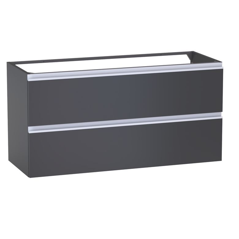Meuble sous-vasque L.120 cm, 2 tiroirs, décor uni FORMEO