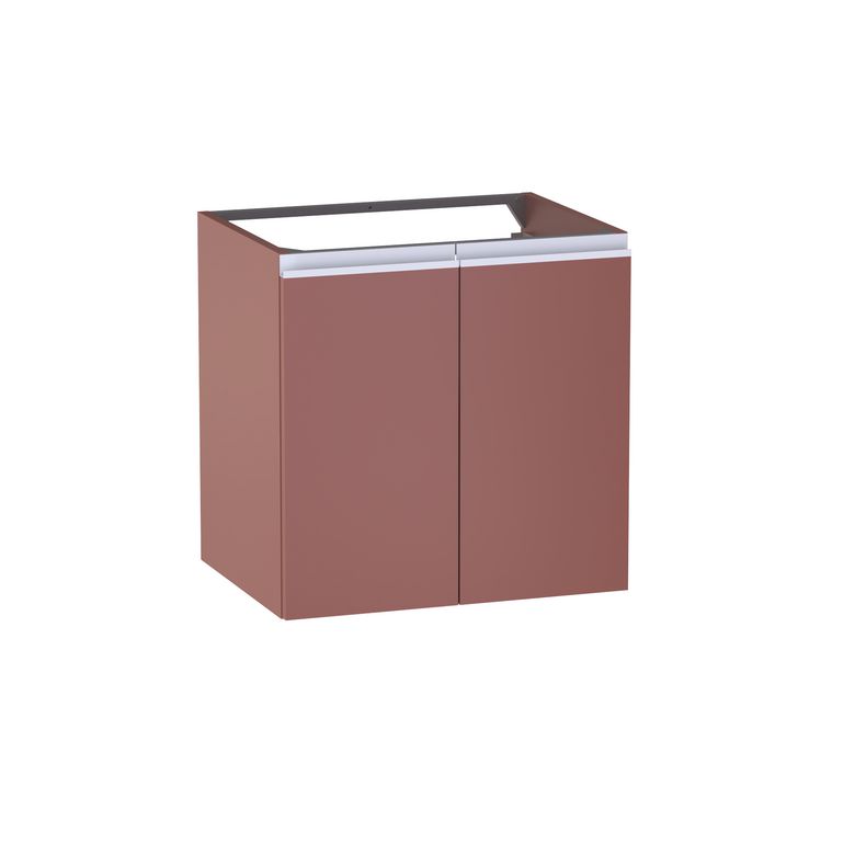 Meuble sous-vasque L.60 cm, 2 portes, décor uni FORMEO