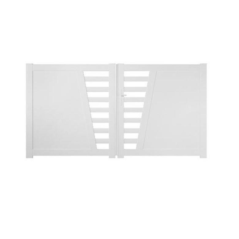 Portail battant PVC CARNAC avec accessoires 160 x l.300 Main Image