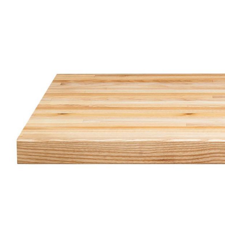 Plan de travail bois lamellé FRÊNE P.65 x Ep.38 mm