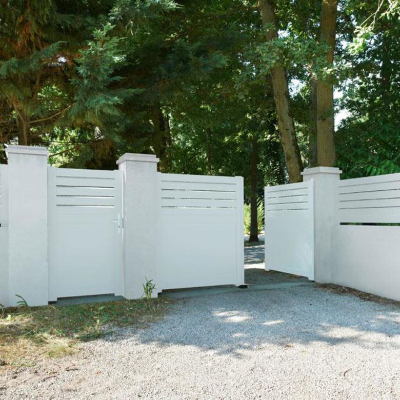 Portail battant PVC Arradon - Extérieur