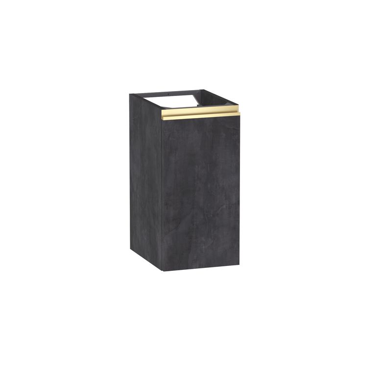 Meuble complément sous-vasque gain de place H.60 cm, 1 porte, décor naturel FORMEO