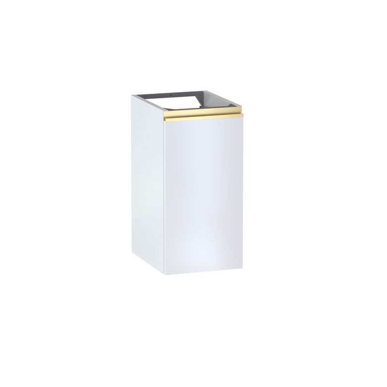 Meuble complément sous-vasque gain de place H.60 cm, 1 porte, décor uni FORMEO