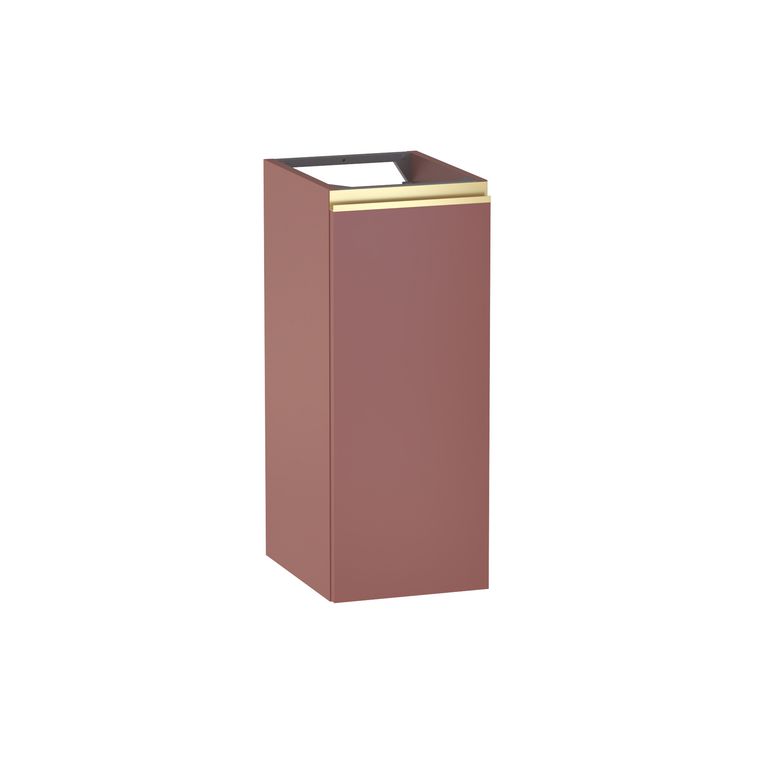 Meuble complément sous-vasque gain de place H.75 cm, 1 porte, décor uni FORMEO
