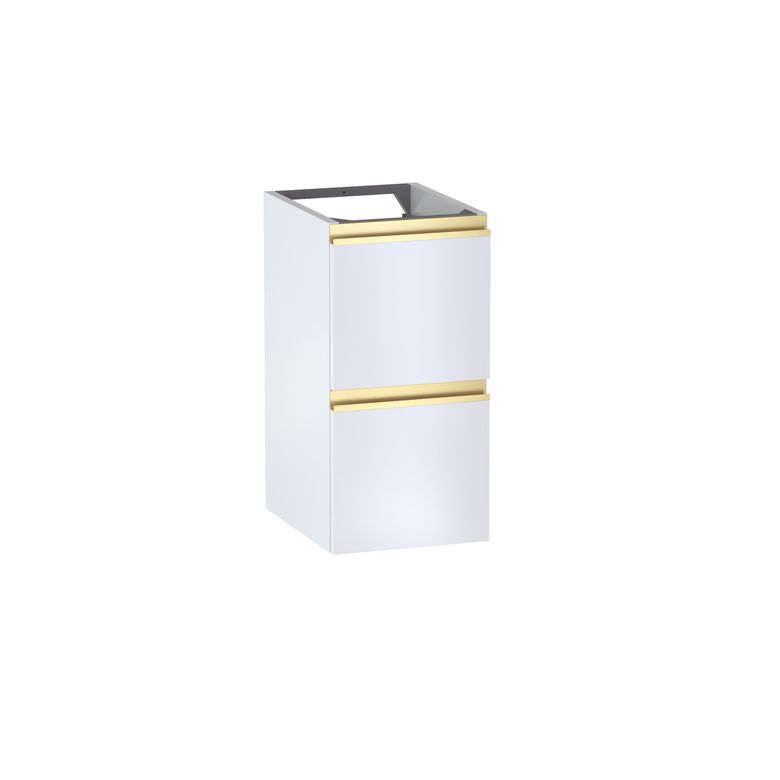 Meuble complément sous-vasque gain de place, 2 tiroirs, décor uni FORMEO