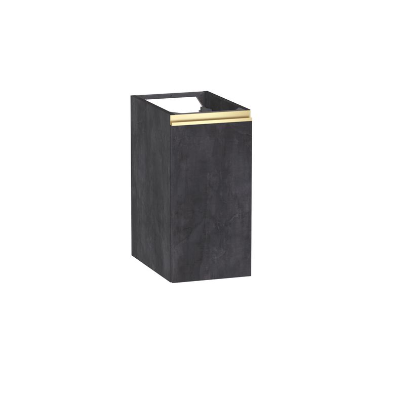 Meuble complément sous-vasque, H.60 cm, 1 porte, décor naturel FORMEO