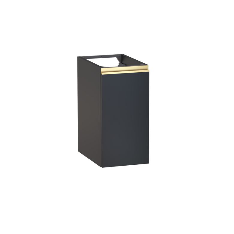 Meuble complément sous-vasque, H.60 cm, 1 porte, décor verni laqué FORMEO