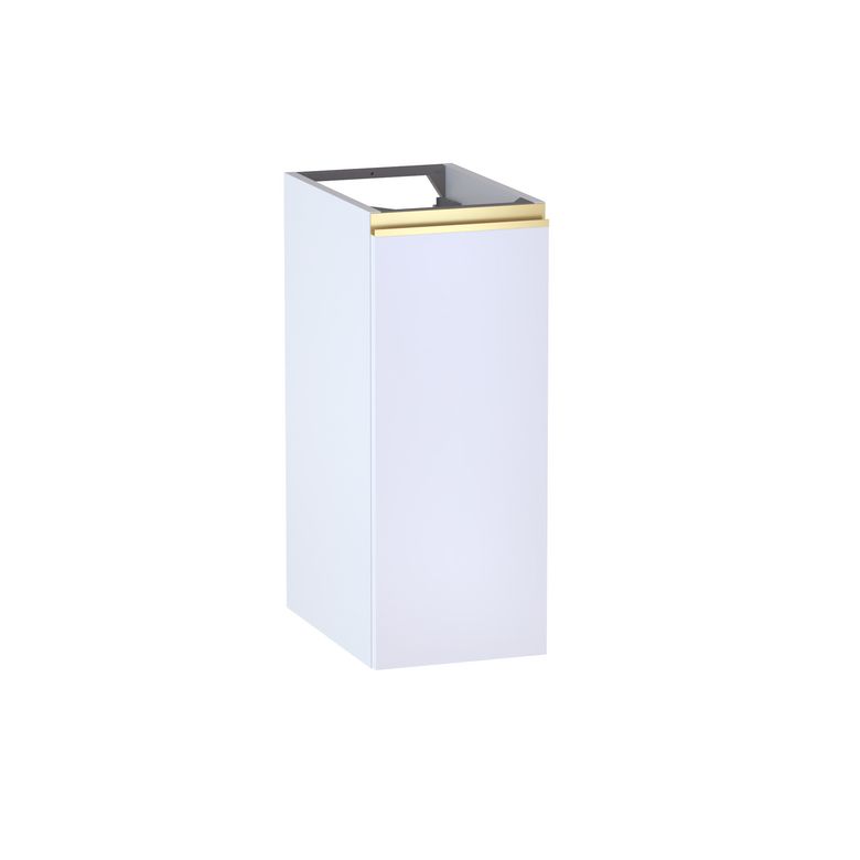 Meuble complément sous-vasque, H.75 cm, 1 porte, décor verni laqué FORMEO