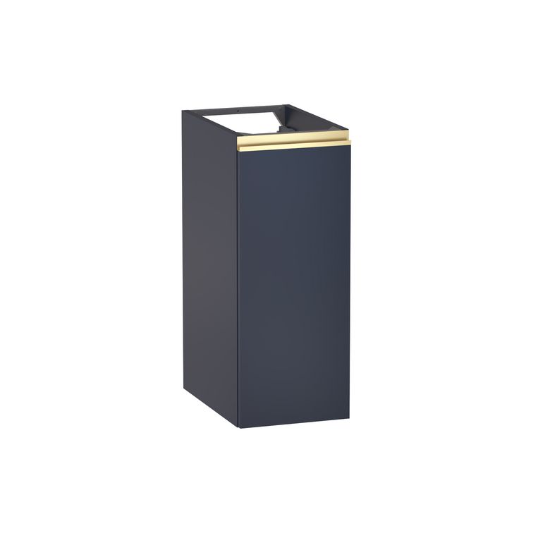 Meuble complément sous-vasque, H.75 cm, 1 porte, décor verni laqué FORMEO