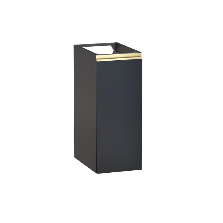 Meuble complément sous-vasque, H.75 cm, 1 porte, décor verni laqué FORMEO