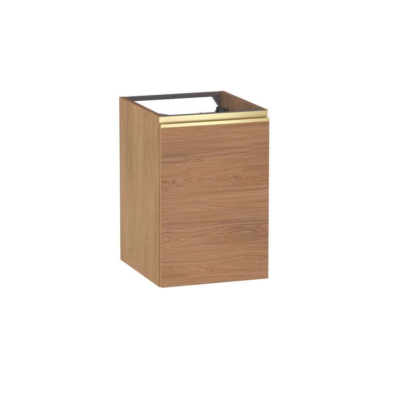 Meuble panier à linge L.40 cm, décor naturel FORMEO