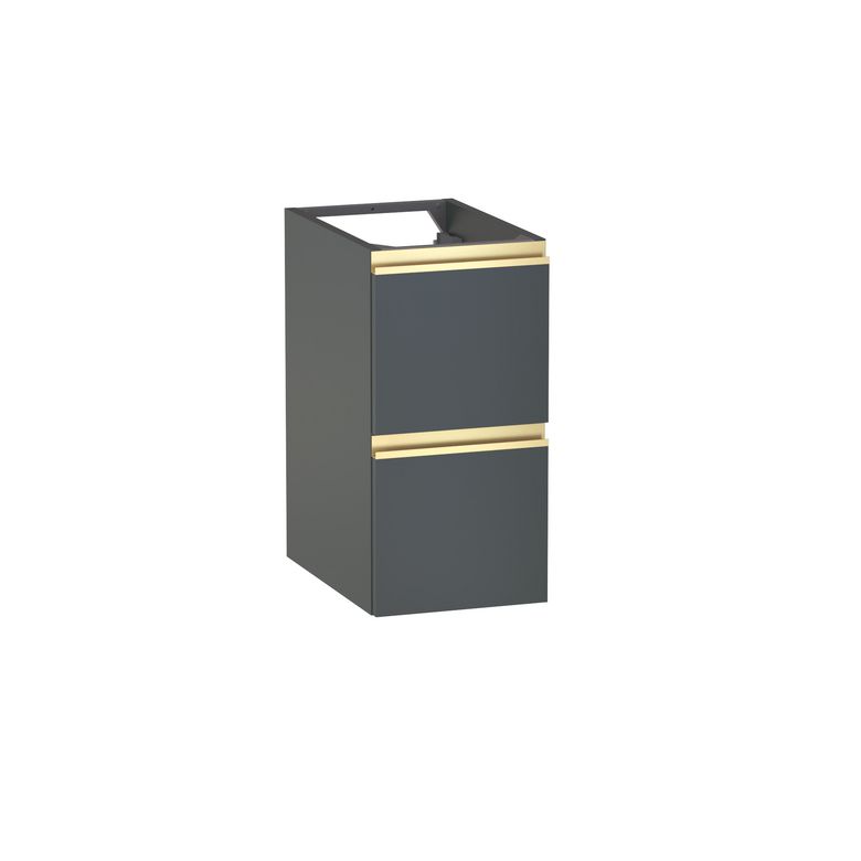 Meuble complément sous-vasque, 2 tiroirs, décor verni laqué FORMEO