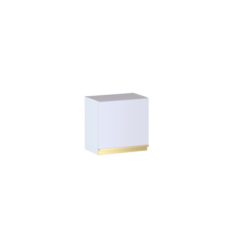 Meuble haut de salle de bains H.30 cm, 1 porte, décor verni laqué FORMEO