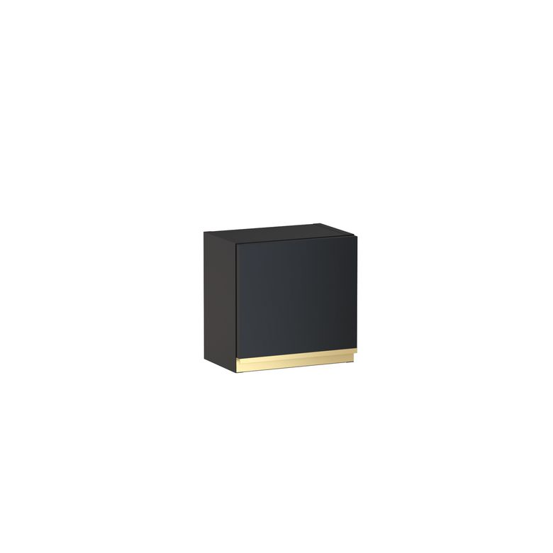 Meuble haut de salle de bains H.30 cm, 1 porte, décor verni laqué FORMEO