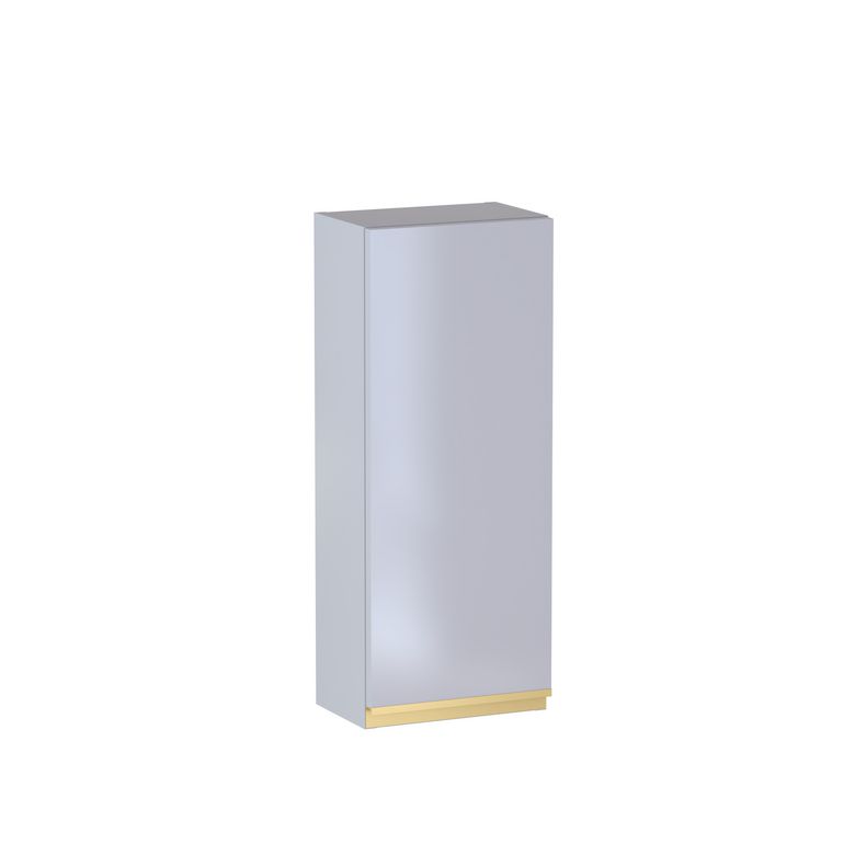 Meuble haut de salle de bains H.75 cm, 1 porte, décor verni laqué FORMEO