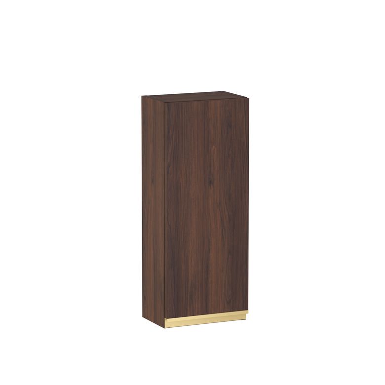 Meuble haut de salle de bains H.75 cm, 1 porte, décor naturel FORMEO