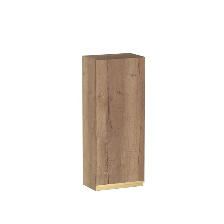 Meuble haut de salle de bains H.75 cm, 1 porte, décor naturel FORMEO