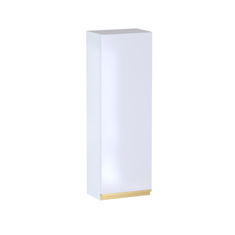 Meuble haut de salle de bains H.90 cm, 1 porte, décor verni laqué FORMEO
