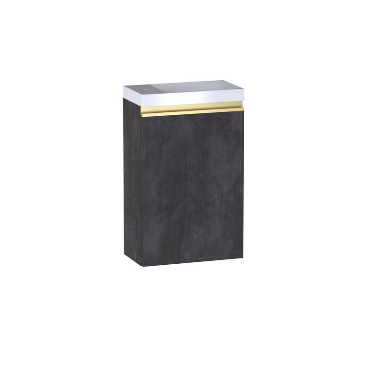 Meuble lave-mains L.40 cm, décor naturel FORMEO