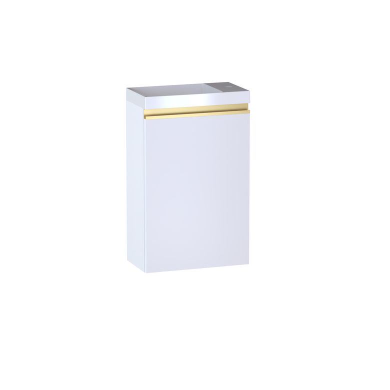 Meuble lave-mains L.40 cm, décor verni laqué FORMEO