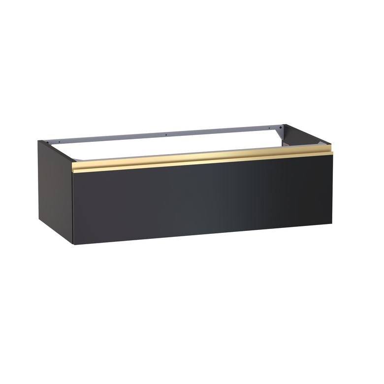 Meuble sous-vasque L.100 cm, 1 tiroir, décor verni laqué FORMEO