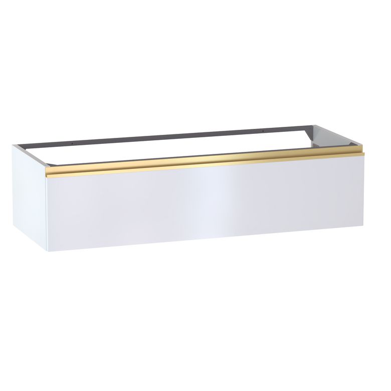 Meuble sous-vasque L.120 cm, 1 tiroir, décor uni FORMEO