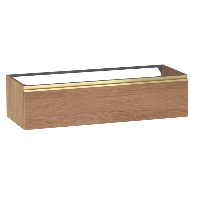 Meuble sous-vasque L.120 cm, 1 tiroir, décor naturel FORMEO