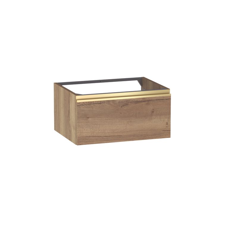 Meuble sous-vasque L.60 cm, 1 tiroir, décor naturel FORMEO