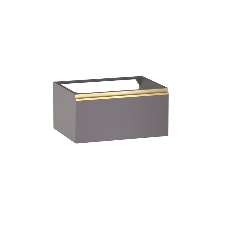 Meuble sous-vasque L.60 cm, 1 tiroir, décor verni laqué FORMEO