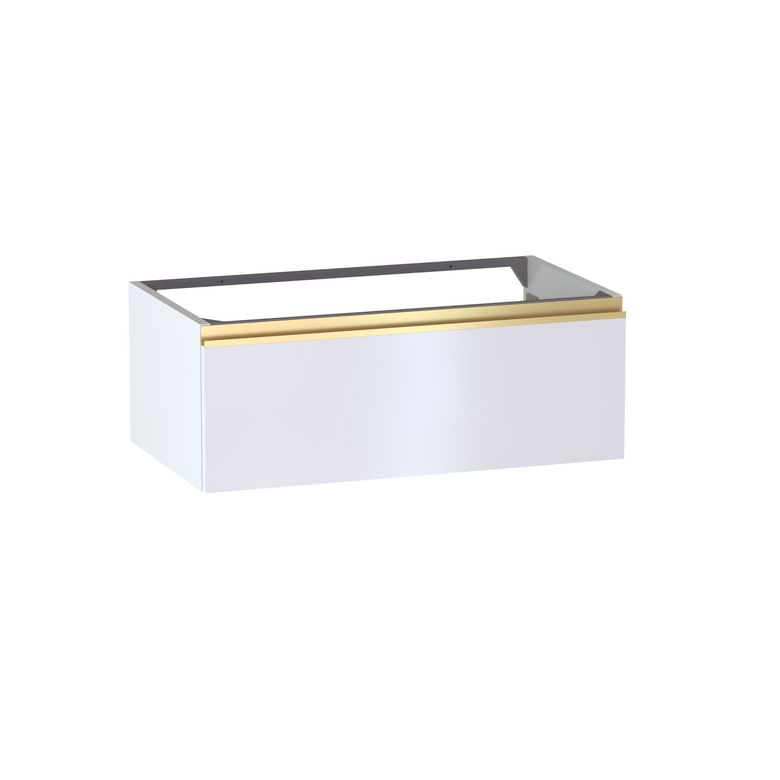 Meuble sous-vasque L.80 cm, 1 tiroir, décor uni FORMEO