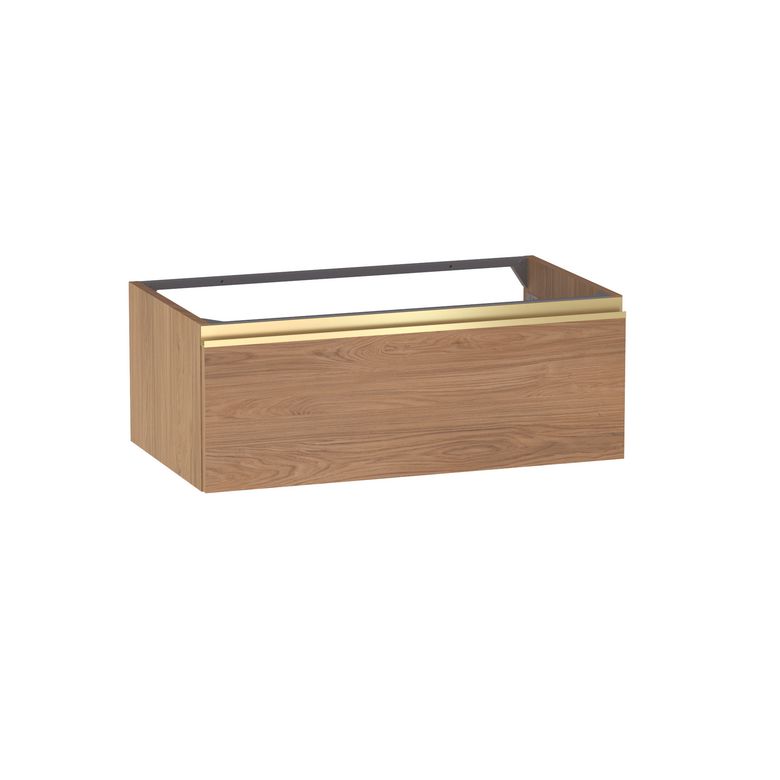 Meuble sous-vasque L.80 cm, 1 tiroir, décor naturel FORMEO