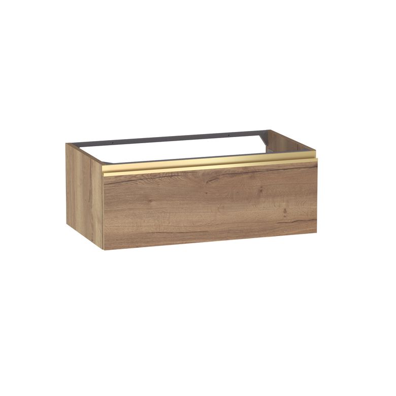Meuble sous-vasque L.80 cm, 1 tiroir, décor naturel FORMEO