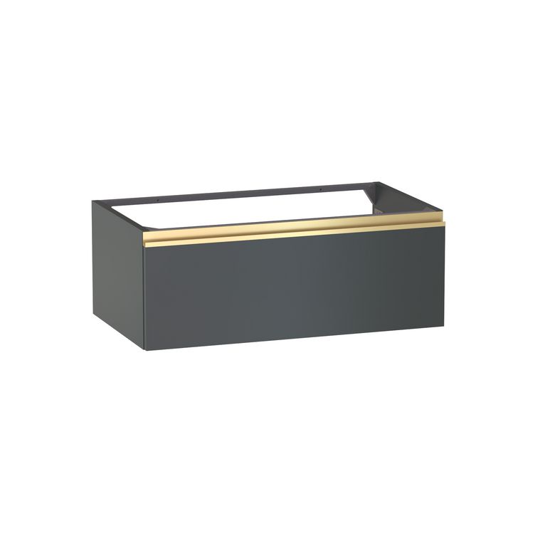 Meuble sous-vasque L.80 cm, 1 tiroir, décor verni laqué FORMEO