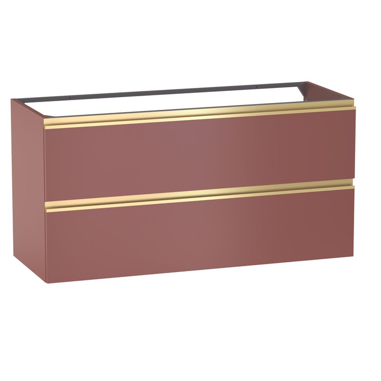 Meuble sous-vasque L.120 cm, 2 tiroirs, décor uni FORMEO