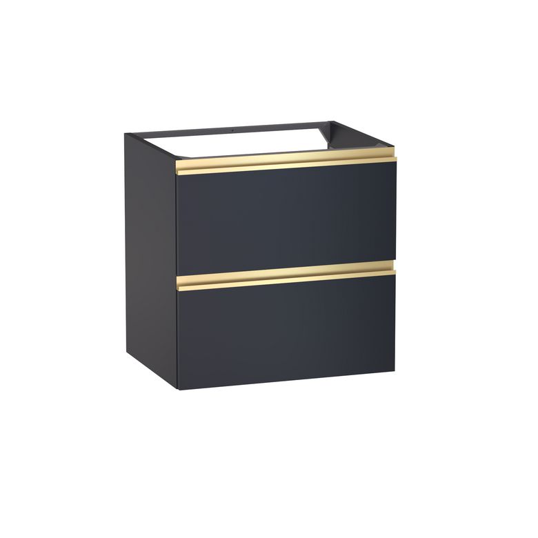 Meuble sous-vasque L.60 cm, 2 tiroirs, décor uni FORMEO